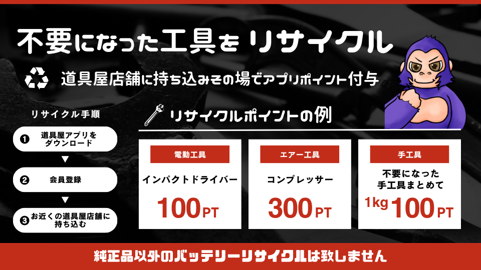 電動工具の処分にチョット待った！道具屋で処分予定の工具をポイントに！【処分費用無料】